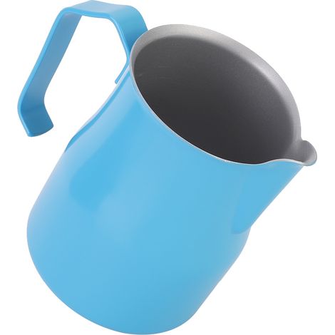 550-ml-Milchkaraffe aus Edelstahl für Latte Art, Café-Bar, blau, 340 g, 1 Stück (1/5)