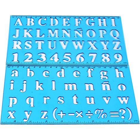 Gabarit de règle à dessin en plastique creux pour enfants (1/5)