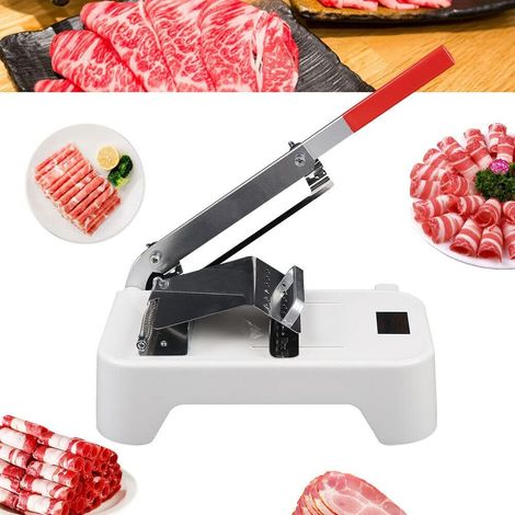Trancheur de viande en acier inoxydable pour le bacon, le mouton et le jambon (1/5)
