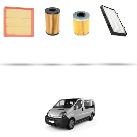 Kit tagliando 4 filtri compatibile con Nissan Primastar 2.0 dci 84kw Dal 2006 (1/5)