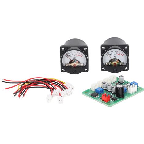 2PCS Panneau VU-mètre Rétro-éclairage Chaleureux pour Amplificateur Audio avec Câble (1/5)
