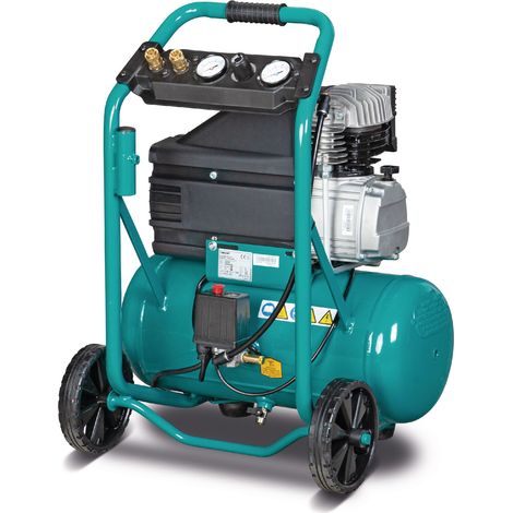 Compresseur de chantier mobile 24 L – Pression 10 bars – Débit 284 L/min – Moteur 2,2 kW 230V – Système de lubrification à huile – Aircraft (1/5)