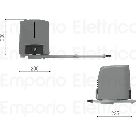 Came – Motoréducteur irréversible 24V DC – Couple 180 Nm pour portails jusqu'à 2,3m – Bras articulé – 1FA7024 (1/3)