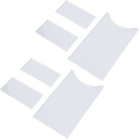 Bouchons de lit transparents pour canapé, entretoises murales universelles, protègent les meubles, prévention des accidents, gardent de l'espace pour les prises (1/5)