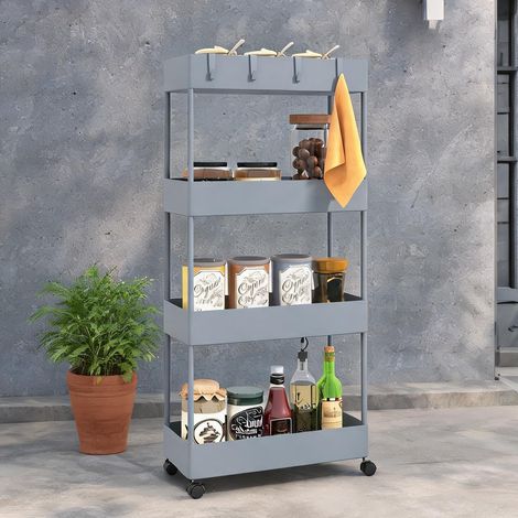 Armoire de rangement en acier plastique 40 x 19 x 90 cm (1/5)