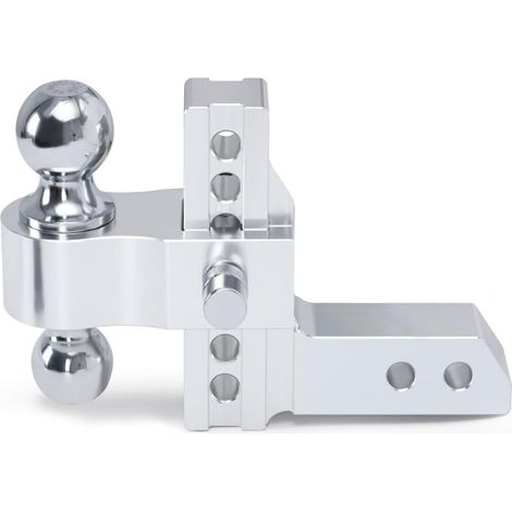 Récepteur 2'' Attelage De Remorquage Réglable en Hauteur/Hauteur De 6'' À Double Boule avec Verrouillage 10 000 LB (1/5)
