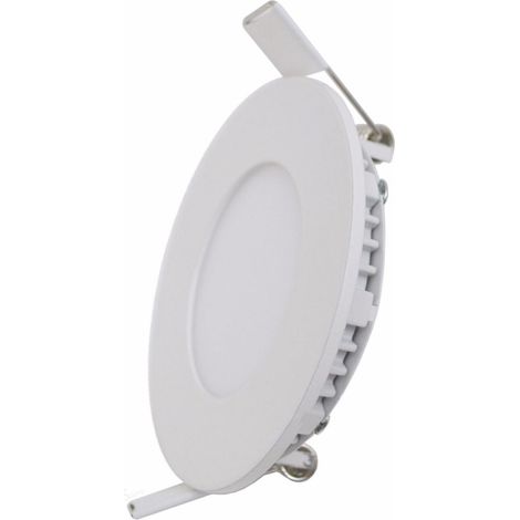 Downlight Dalle LED 12W Extra Plate Ronde Blanc - Blanc Neutre - SILUMEN (1/5)