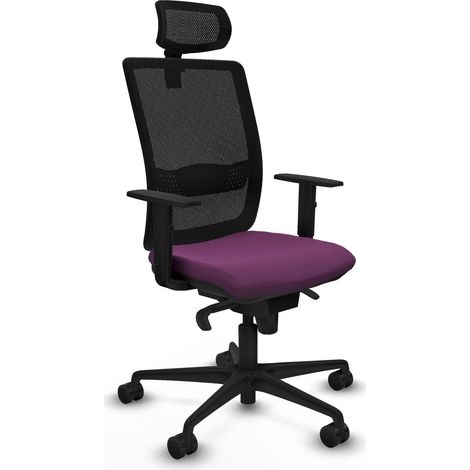 Sedia da ufficio piqueras y crespo Haches nero imbottita (1/2)