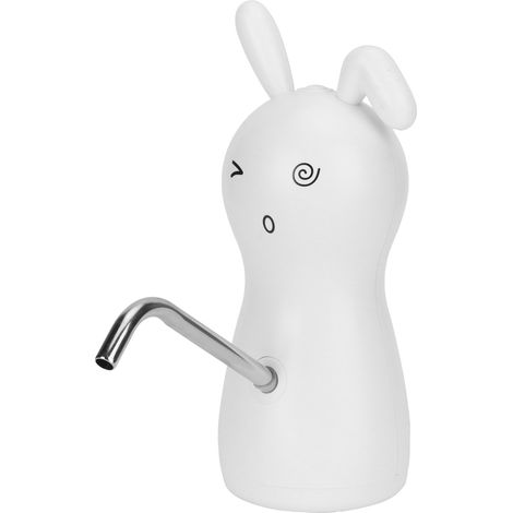 Distributeur d'eau électrique portable rechargeable par USB, capacité de 450 ml, pour bonbonnes d'eau de 4,5 à 18,9 litres, forme lapin (1/5)