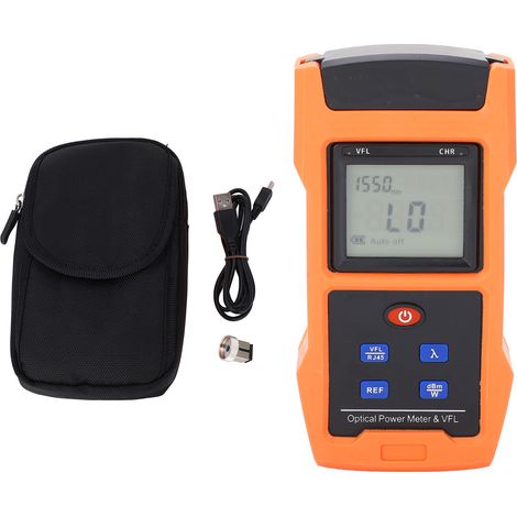 Compteur de puissance optique 2 en 1 et localisateur visuel de défauts, testeur de câble à Fiber optique, Rechargeable par USB, arrêt automatique, 1mw (1/5)