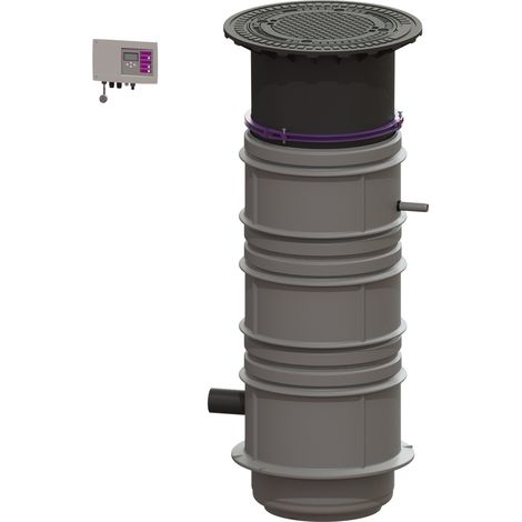 -Pumpstation Aquapump Medium Duo, GTF 1200, 1800-2250 mm, Klasse B