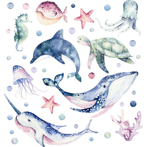 Adesivi decorativi per bambini - Ocean S (1/5)