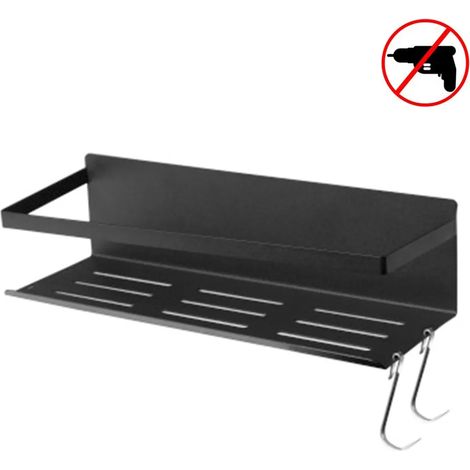 Organizador magnético para especias, estante de almacenamiento de especias de un solo nivel para refrigerador, fácil de instalar. El lateral del refrigerador permite colocar las especias gracias a sus