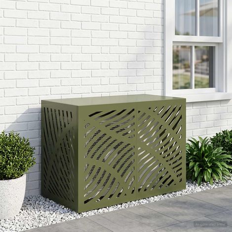 vidaXL Funda para Aire Acondicionado Verde oliva 100 x 50 x 70 cm (1/5)