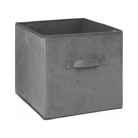 Cesta de terciopelo mix n modul 31x31cm gris antracita - 5five