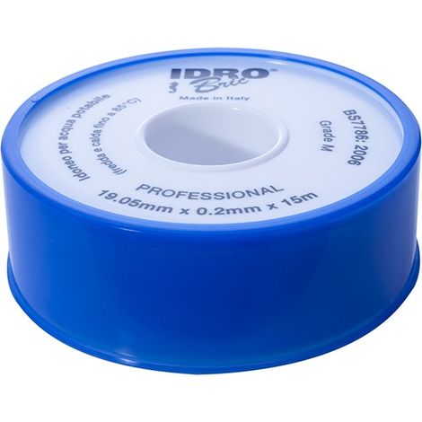 Nastro ptfe professionale certificato 19mmx15mtx0x2 mm