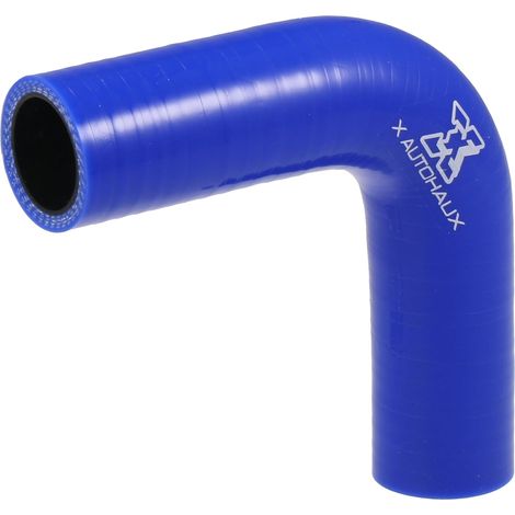 100mm Longueur 25mm Interne Diamètre 90 Degré Silicone Tuyau pour Voiture Bleu (1/5)