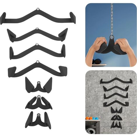 Klimmzugstangenaufsatz für Zuhause/Fitnessstudio, T-Stange, V-Stange, Fitness-Klimmzugstange zum Training von Muskelgruppen in Bereichen wie Schrägmuskeln, Latissimus dorsi