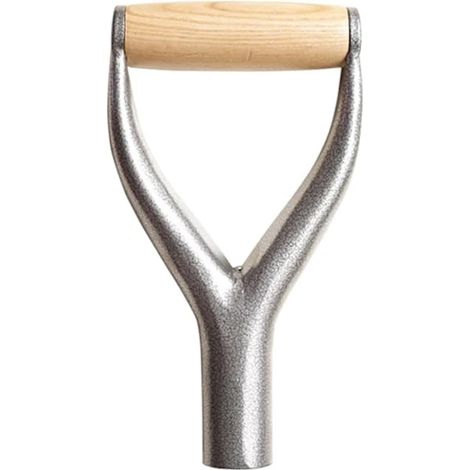 Manche de pelle en fer de 31 mm de diamètre intérieur, poignée en D/Y, bonne protection des mains, accessoires de jardin en fer massif, outils de jardin pour pelle à neige (1/5)