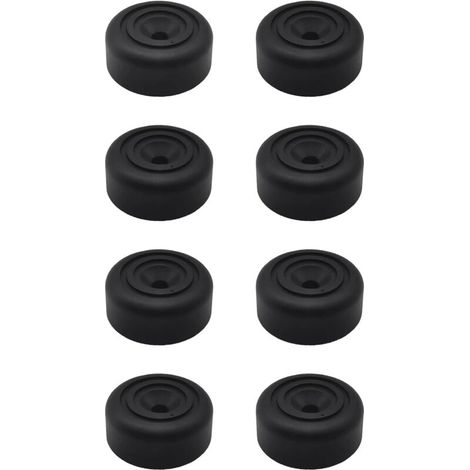 CSPARCV 8 Stück runde Möbelfüße Ø 33 x H 13 mm, Kunststoff-Schrankfüße für Sofa, Stuhl