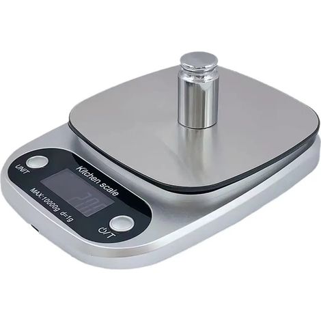 Haute précision 10kg cuisine et boulangerie échelle électronique - argent (1/5)