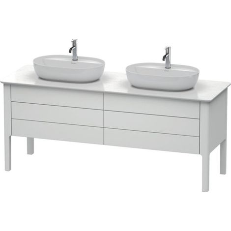 Meuble sous-lavabo Luv Duravit à poser, 1733 x 570 mm, 2 tiroirs, (1/2)