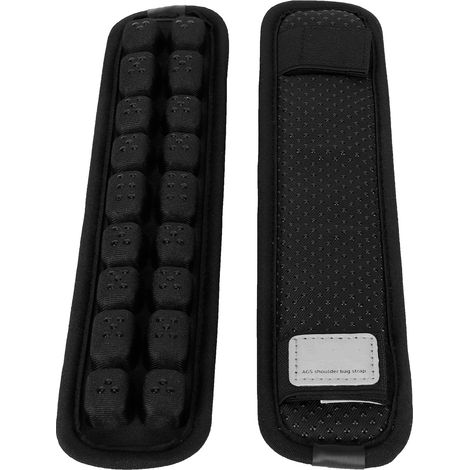 2 Pièces Coussinets d'Épaules Détachables pour Sac à Dos, Sangle de Décompression Infrarouge Noir (1/5)