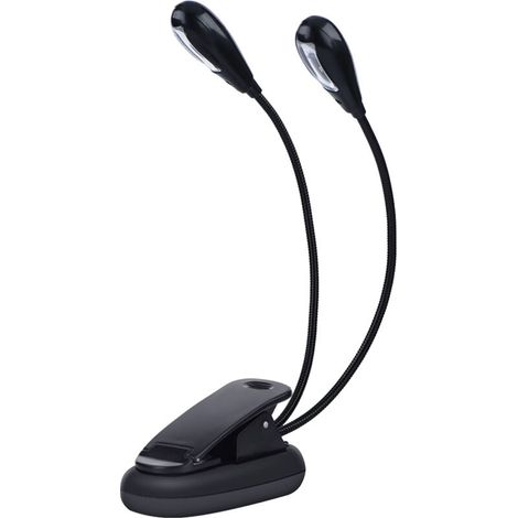 Lampe LED Clip à 8 Perles, Lumière de Lecture Réglable pour Pupitre et Livres (1/5)