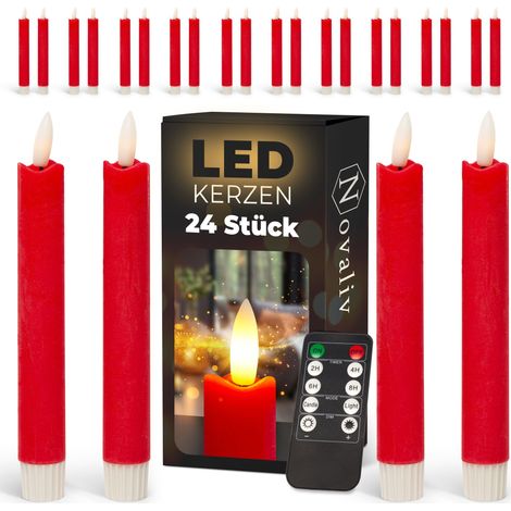 24x Novaliv LED Kerze Echtwachskerzen (1/5)