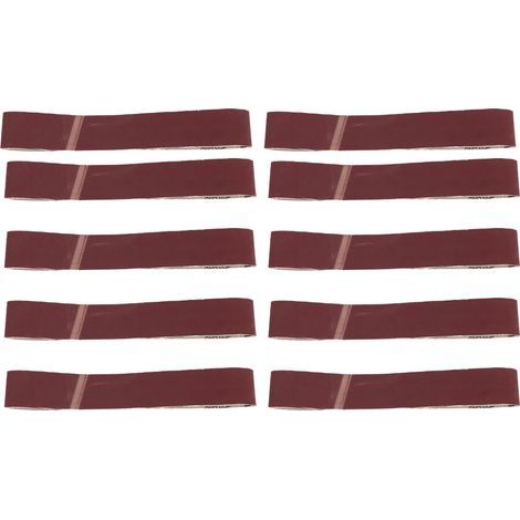 Bandes abrasives 686 x 50 mm oxyde d'aluminium grain 1000 lot de 10 pièces pour ponceuse à bande finition lisse et durable (1/5)