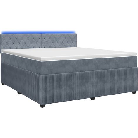 Maison Exclusive - Boxspringbett mit Matratze Dunkelgrau 140 x 20 (1/5)