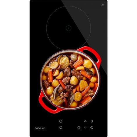 Cecotec – Plaque vitrocéramique 2 feux 3000W – 9 niveaux de puissance – Commande tactile – Détecteur de casseroles – Sécurité enfants (1/7)