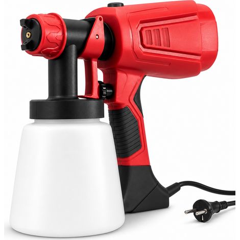 Portable high-pressure electric paint spray gun 220 V 2 nozzles (1/5)