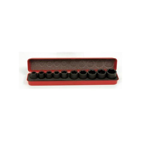 Coffret métal 10 douilles impact 1/2 MOB - 9212010501 (1/4)