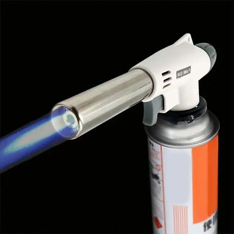 Brûleur à gaz pour soudage, torche à gaz, pistolet à flamme, chalumeau, réchaud de cuisson portable, brûleur à gaz à allumage automatique au butane, réchaud de cuisson portable