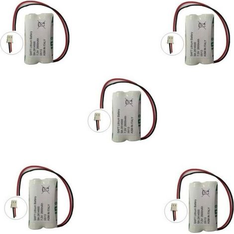 Saft 5 Batterie litio 7,2V 2600mAh compatibile Comelit - 2LS14500DX
