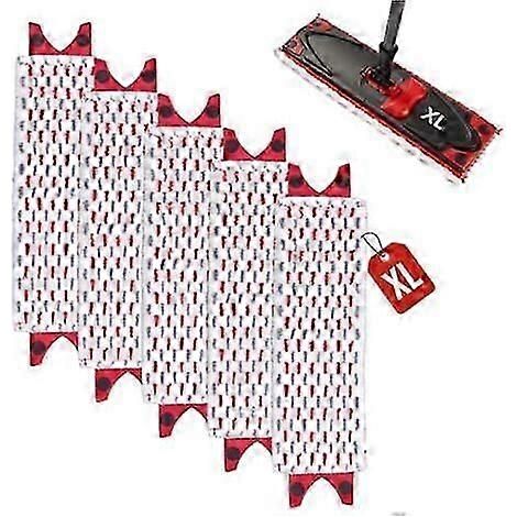 Recharge de balai serpillière 5 pièces pour Vileda Ultramax XL, balai serpillière de rechange en microfibre, ensemble de balai, pour le nettoyage des sols, absorbe facilement la saleté (1/5)