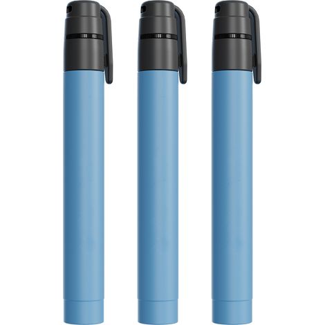 LIFCAUSAL 3 Pailles Filtrantes Mini Extérieur - Système de Filtration d'Eau Portable d'Urgence pour Randonnée, Camping et Voyage (1/5)
