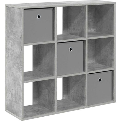 Maison Exclusive - Credenza con cassetto Grigio cemento 88,5 x 29 x 84,5 cm (1/5)