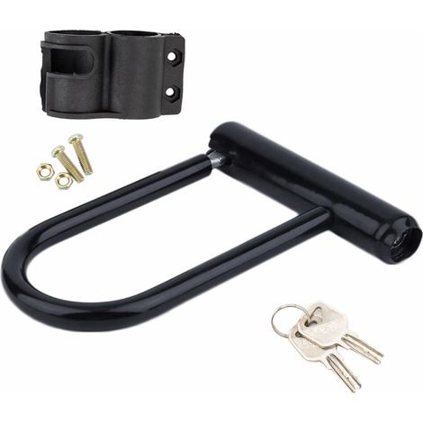 Lucchetto a U Xiyztok ultra resistente di colore nero per biciclette e monopattini
