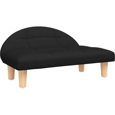 Lit pour chien panier canapé confortable 70 x 52 x 30 cm tissu noir