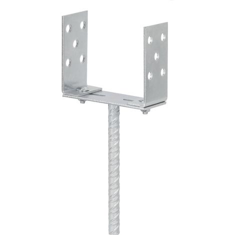 Base de poteau réglable avec tige 60-140 - LB PS14