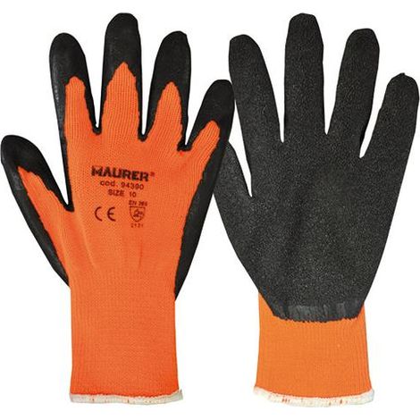 GUANTI LAVORO POLIESTERE "WINTER II" TG. 10 MAURER PALMO LATTICE- CF.CAV
