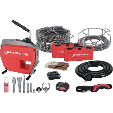 ROTHENBERGER R600 VarioClean + Juego de espirales/herramientas - 1000003346 (1/4)