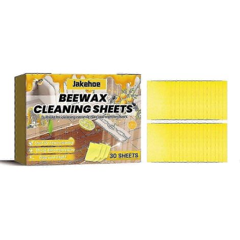 Lingettes nettoyantes à la cire d'abeille AURA, décontamination et détartrage des sols, éclaircissement de la serpillière multifonctionnelle, nettoyage des sols (1/4)