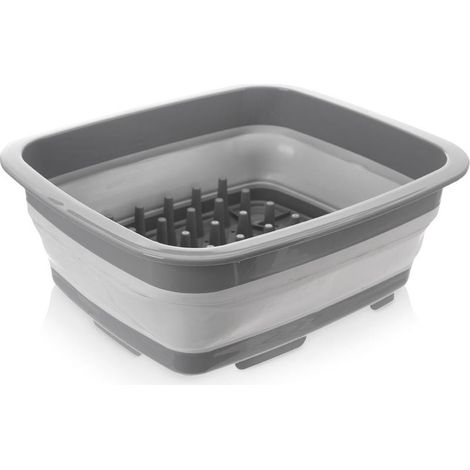 Egouttoir a vaisselle pliable avec plateau et evier amovibles (1/5)