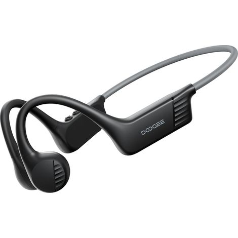 Auriculares de conducción ósea, diseño abierto, Bluetooth 5.4, negro-gris (1/2)