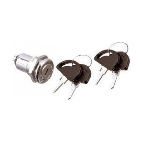 Interrupteur à clé plate Serrure 4 clés 1a/250v Arrêt-marche-on 11.954/4