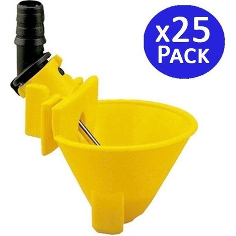 Set di 25 abbeveratoi automatici per pollame - Per polli, anatre, oche, tacchini e piccioni
