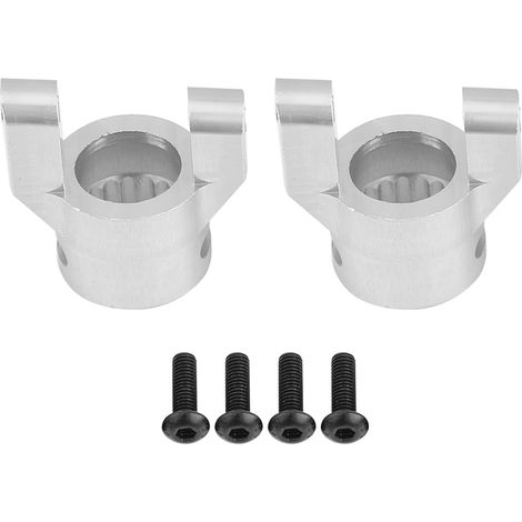 Support en alliage d'aluminium pour essieu C et rotule de direction pour AXIAL AX90056 Jeep Wrangler (Argent) (1/5)